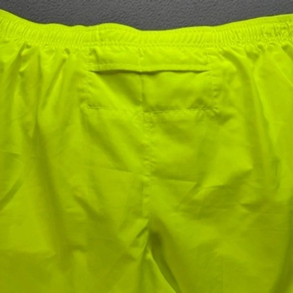Nike Running Shorts Dri-FIT Athletic Regular XL Neon Yellow Volt Mesh Panels